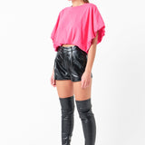 High-Low Cropped T-Shirt