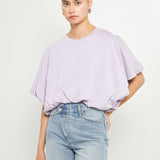 High-Low Cropped T-Shirt