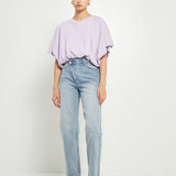 High-Low Cropped T-Shirt