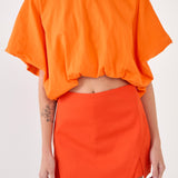High-Low Cropped T-Shirt