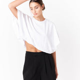 High-Low Cropped T-Shirt