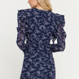 Floral Ruched Mini Dress