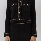 Chain-Trimmed Jacket