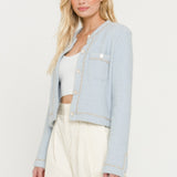 Chain-Trimmed Jacket