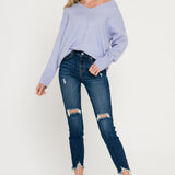 V-Neck Long Sleeve Sweater