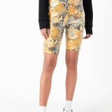 Python Sequin Biker Shorts