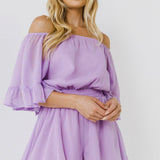 Ruffled Sleeve Romper