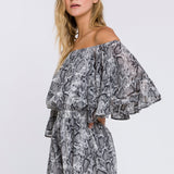 Ruffled Sleeve Romper