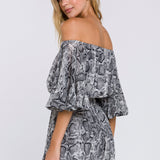 Ruffled Sleeve Romper