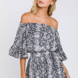 Ruffled Sleeve Romper