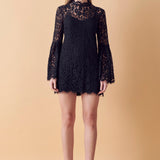 Bell Sleeve Lace Dress