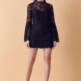 Bell Sleeve Lace Dress