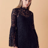 Bell Sleeve Lace Dress