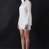 Bell Sleeve Lace Dress