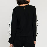 Cascading Ruffle Blouse