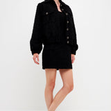 Double Pocket Tweed Jacket