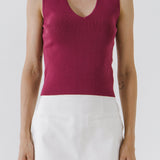 ENDLESS ROSE - Sleeveless V-neck Top - CAMI TOPS & TANK available at Objectrare
