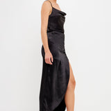 Front Slit Midi Skirt