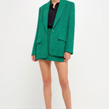 Tweed Boyfriend Blazer