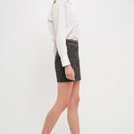 ENDLESS ROSE - Multi Color Tweed Mini Skirt - SKIRTS available at Objectrare