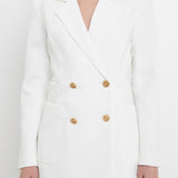 Cutout Blazer Romper