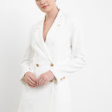 Cutout Blazer Romper