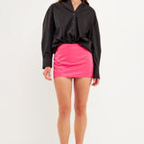 Nylon Mini Skort