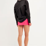 Nylon Mini Skort