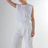 High-Waisted Suit Trousers