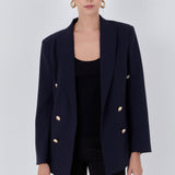 ENDLESS ROSE-Double Breasted Suit Blazer-BLAZERS available at Objectrare