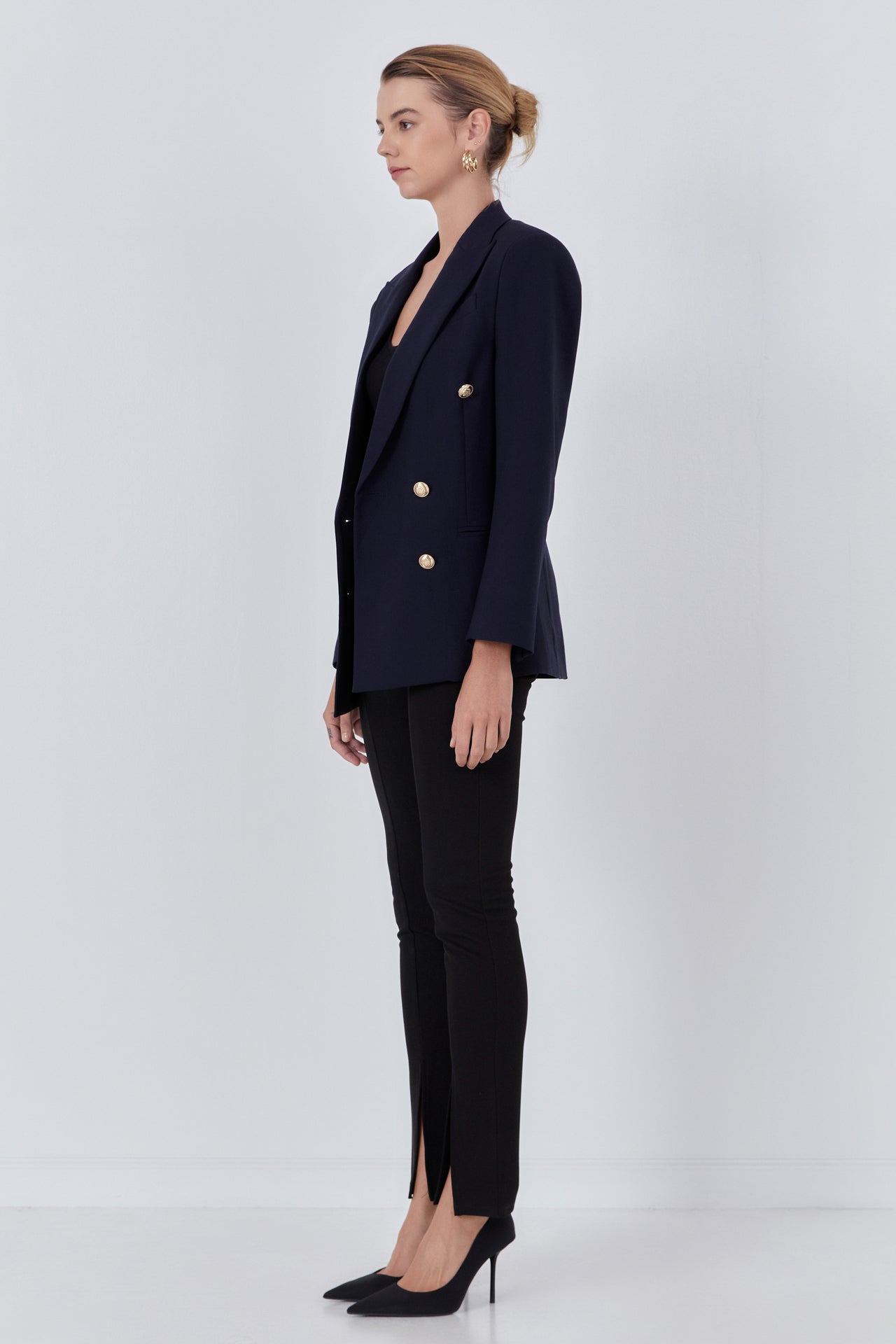 ENDLESS ROSE-Double Breasted Suit Blazer-BLAZERS available at Objectrare