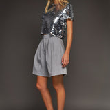 Sequin Crop Top