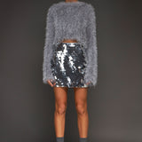 Sequin Mini Skirt