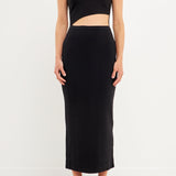 One Shoulder Cutout Maxi Dress