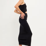 One Shoulder Cutout Maxi Dress
