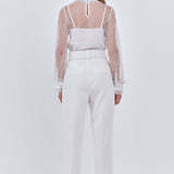 Speckled Mesh Blouse