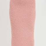 High-Waisted Knit Midi Skirt