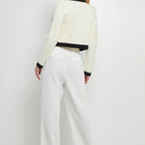 Cropped Button-Up Cardigan