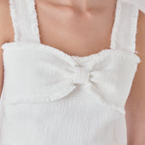 Tweed Bow Tie Top