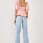 ENDLESS ROSE-Blouson Baby Doll Top-TOPS available at Objectrare