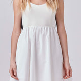 Back Bow Contrast Dress