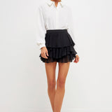 Chiffon Pleated Skort