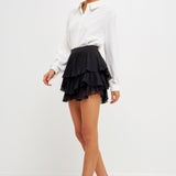 Chiffon Pleated Skort