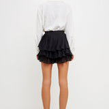 Chiffon Pleated Skort