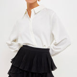 Chiffon Pleated Skort