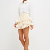 Chiffon Pleated Skort