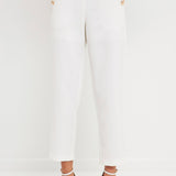 ENDLESS ROSE-High Waisted Buttoned Trousers-PANTS available at Objectrare
