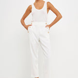 ENDLESS ROSE-High Waisted Buttoned Trousers-PANTS available at Objectrare