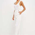 ENDLESS ROSE-High Waisted Buttoned Trousers-PANTS available at Objectrare