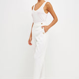 ENDLESS ROSE-High Waisted Buttoned Trousers-PANTS available at Objectrare